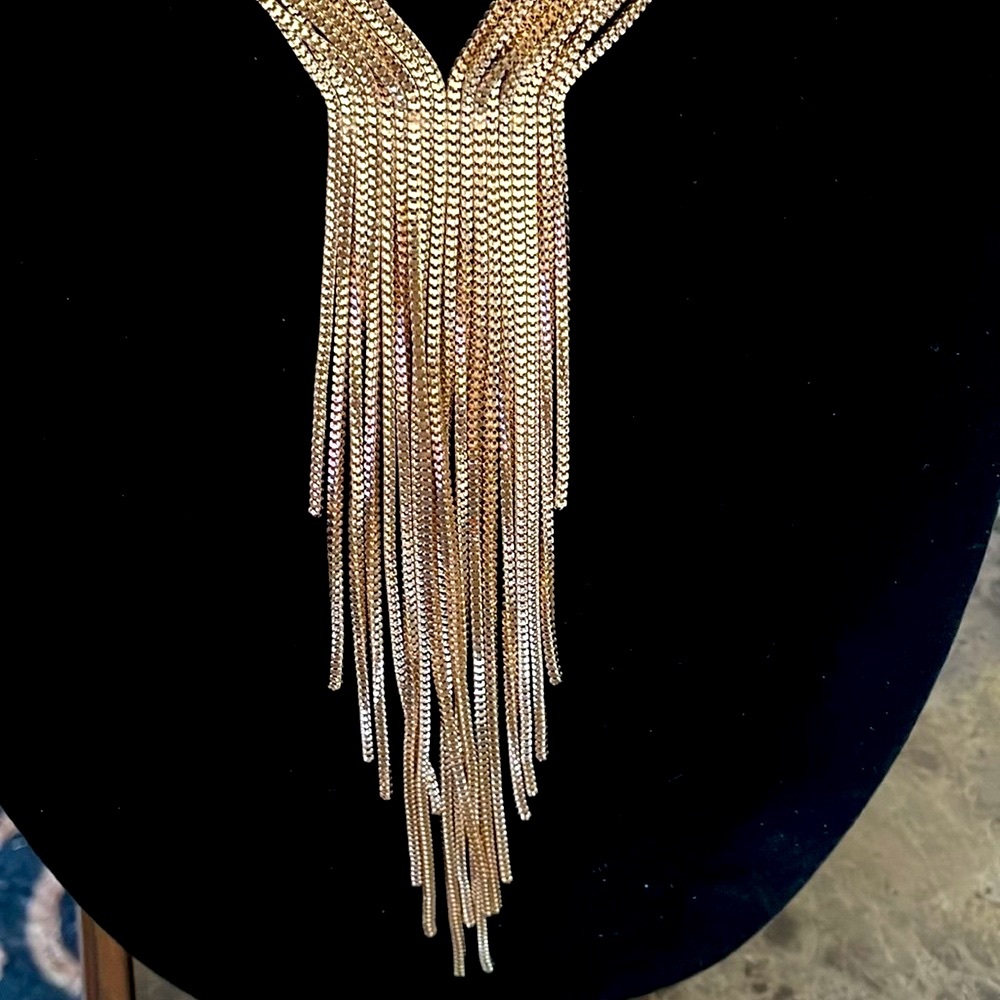 - Fabulous Statement Necklace Chains Chains Chain… - image 6